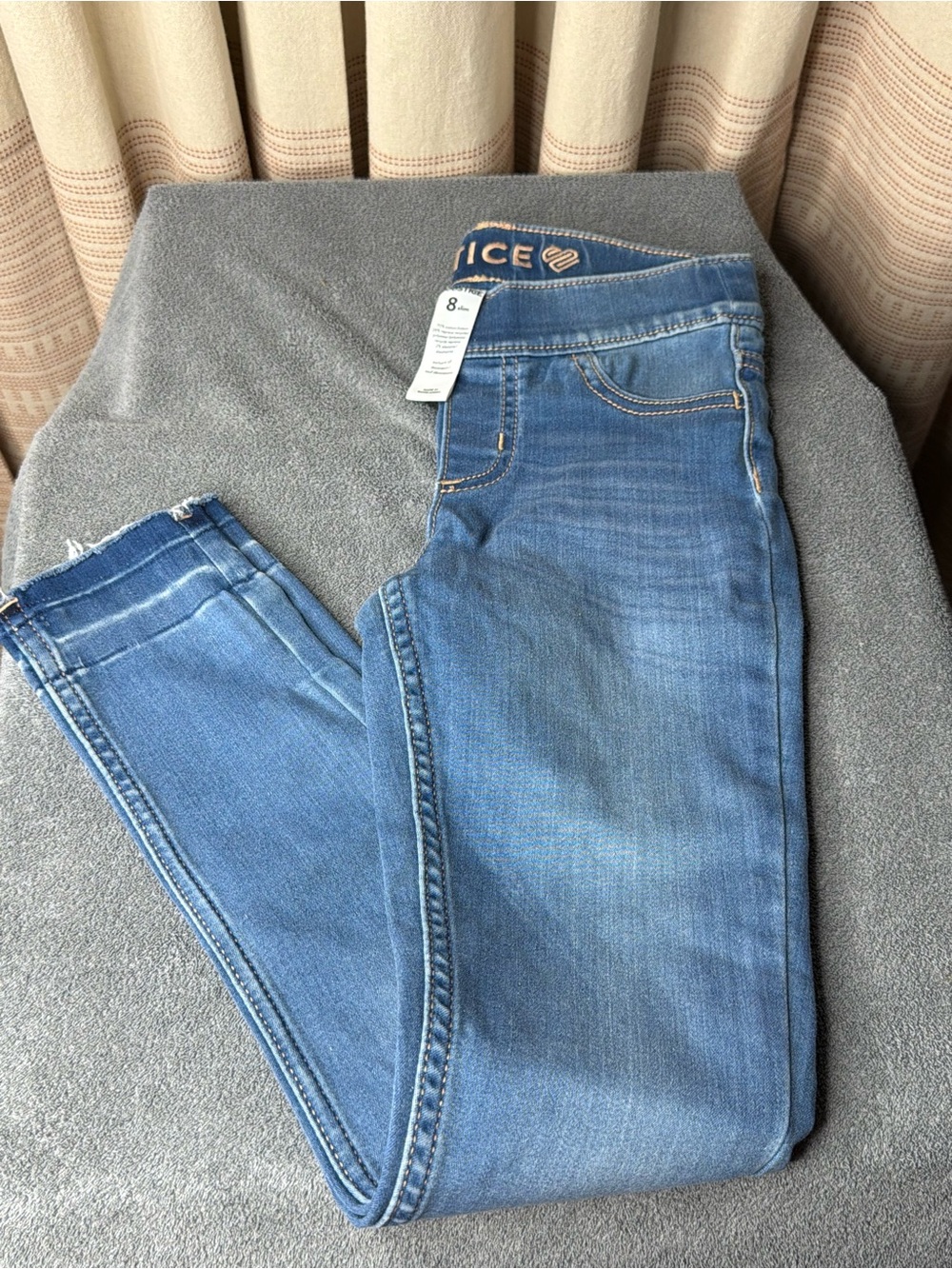 Justice Light Blue Girls' Skinny Jeans